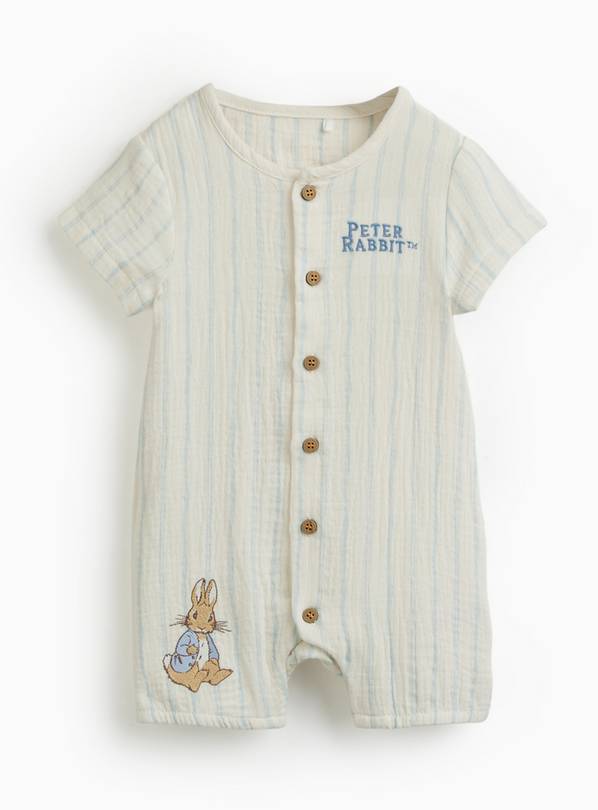 Blue Stripe Peter Rabbit Romper 6-9 months